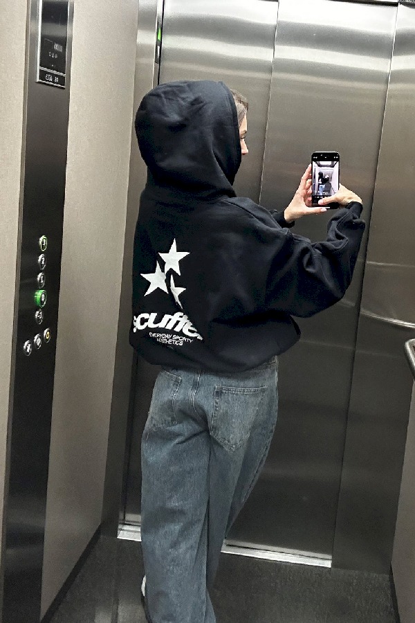 Hoodies Scuffers ESA Negros | 38169FVEK