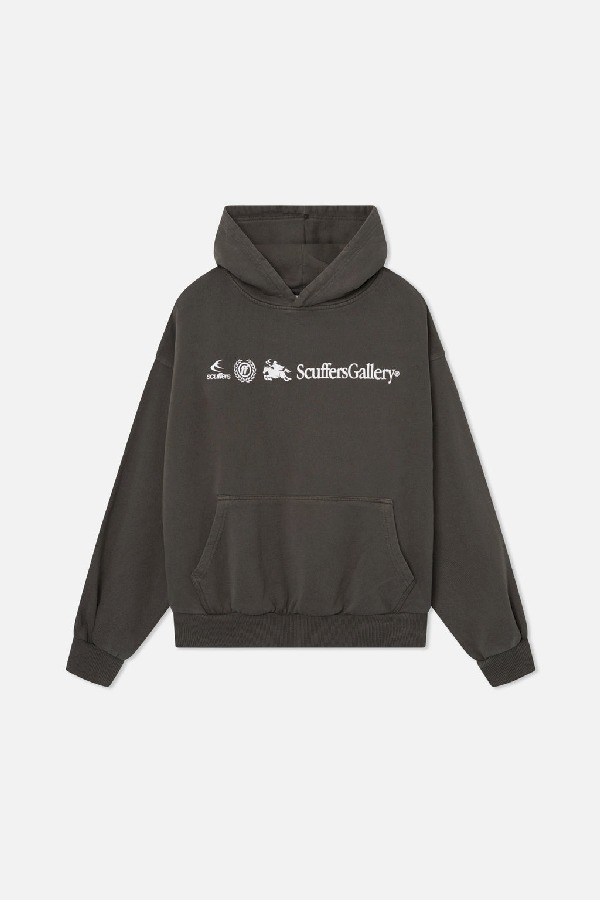 Hoodies Scuffers Emblem Negros | 06781CUAN