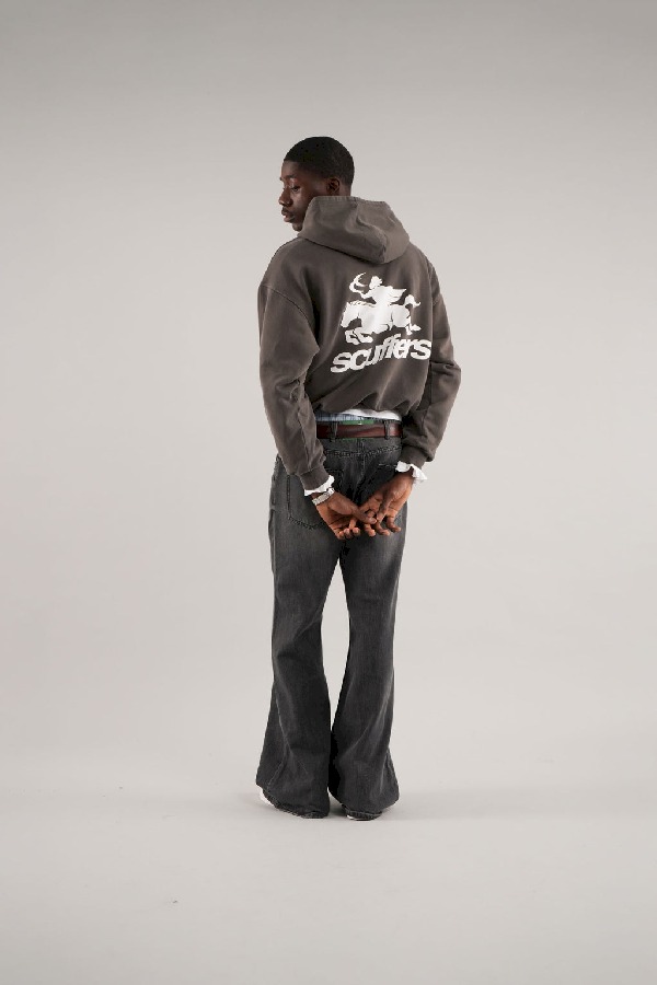 Hoodies Scuffers Emblem Negros | 06781CUAN