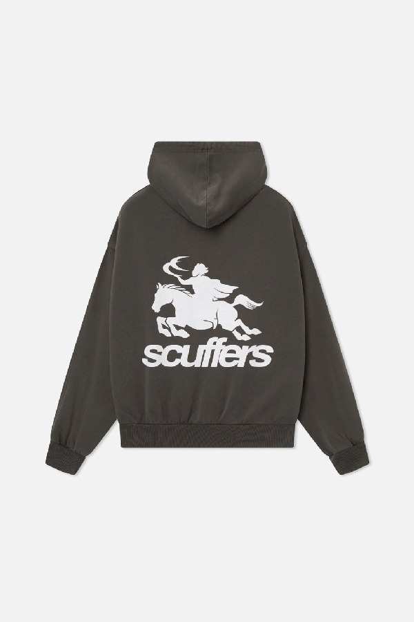 Hoodies Scuffers Emblem Negros | 06781CUAN