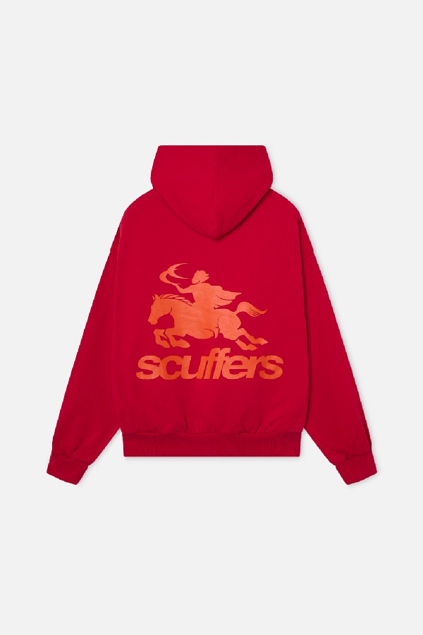 Hoodies Scuffers Emblem Rojos | 75642ILHU