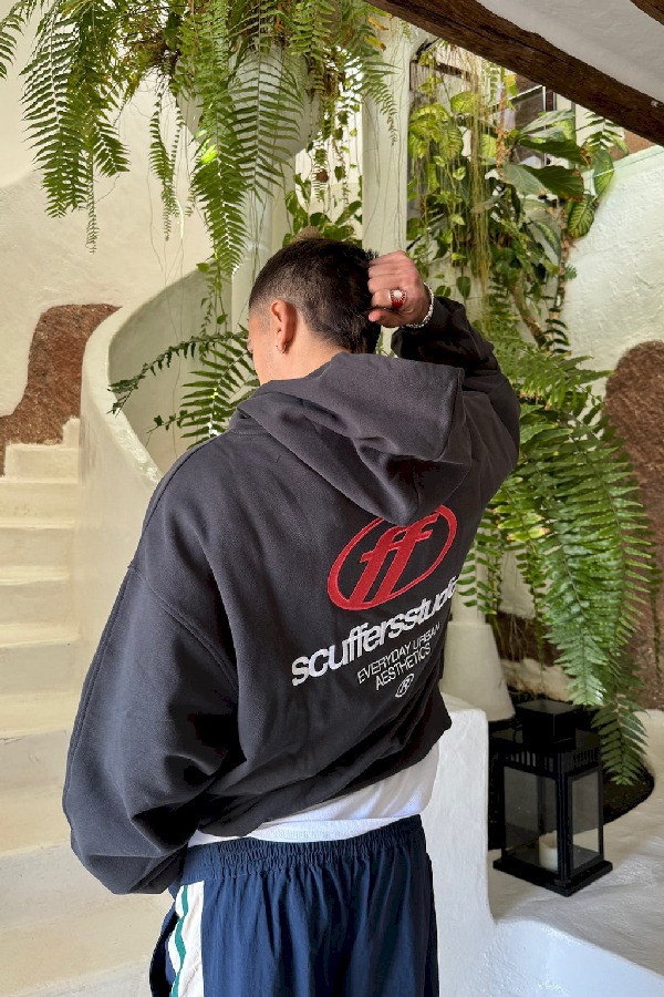 Hoodies Scuffers Flag Azules | 74306ZEHV