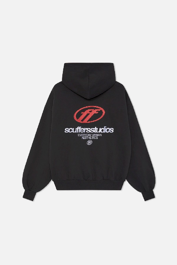 Hoodies Scuffers Flag Azules | 74306ZEHV