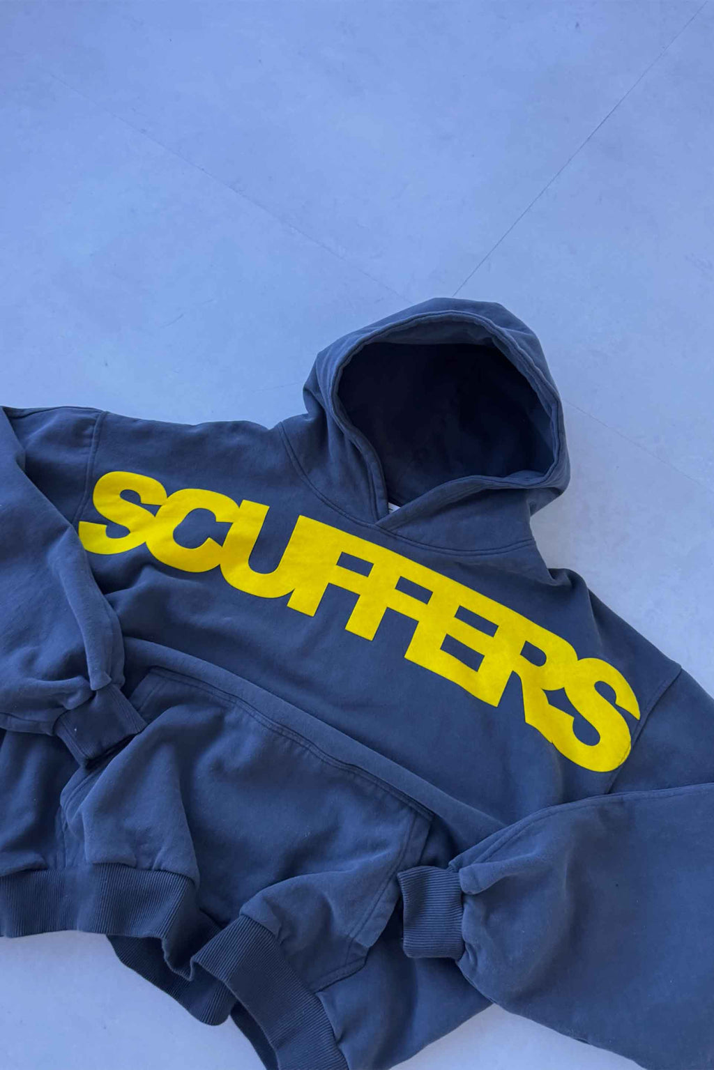 Hoodies Scuffers Flock Hoodie Azules | 48735IARD