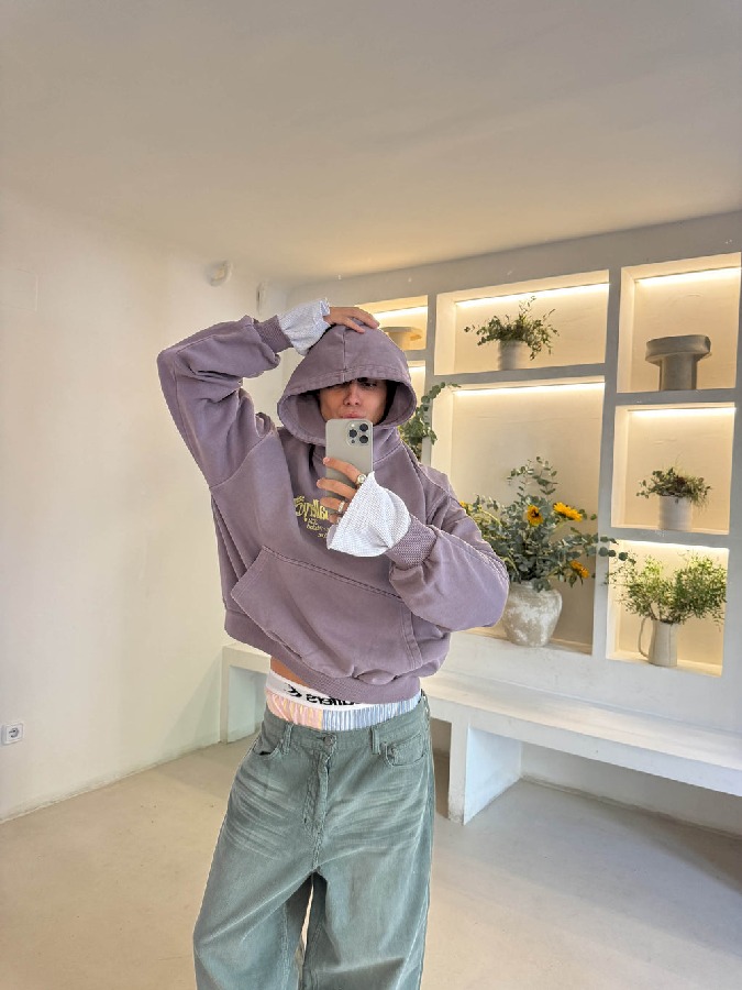 Hoodies Scuffers Gallery Morados | 46793LPAV