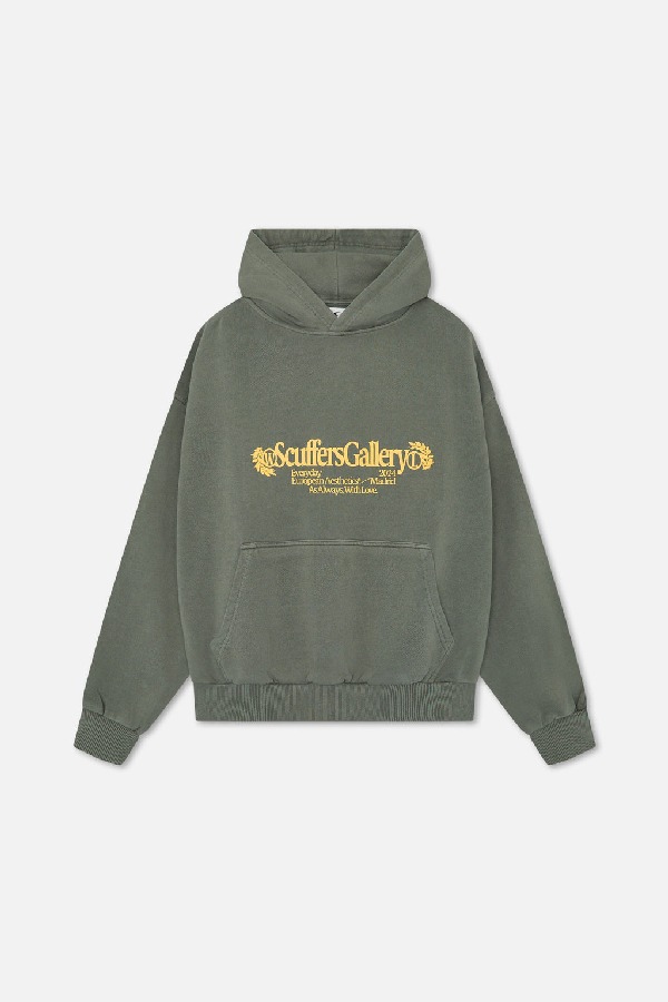 Hoodies Scuffers Gallery Verdes | 81732QWVS