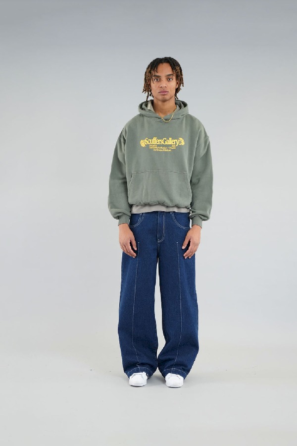 Hoodies Scuffers Gallery Verdes | 81732QWVS