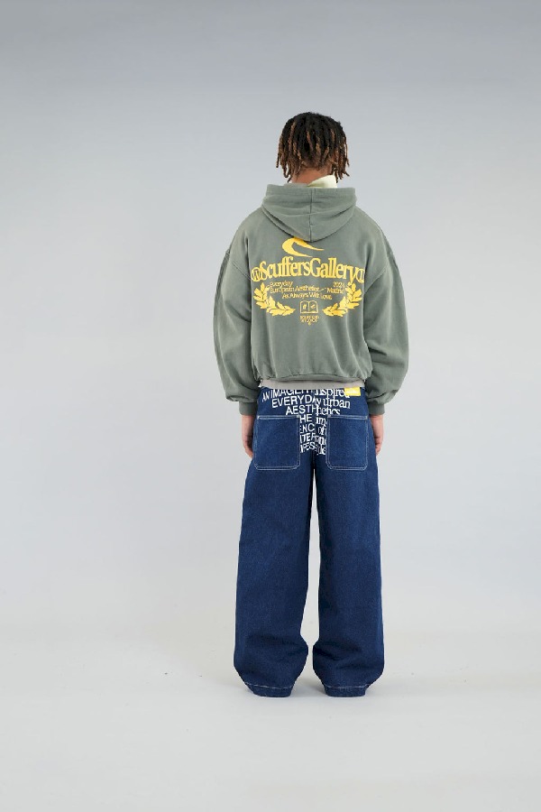 Hoodies Scuffers Gallery Verdes | 81732QWVS