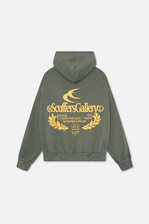 Hoodies Scuffers Gallery Verdes | 81732QWVS