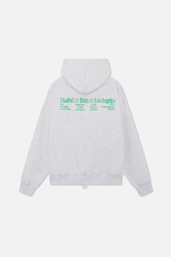 Hoodies Scuffers Gallery Zipped Grises | 25098DWIQ