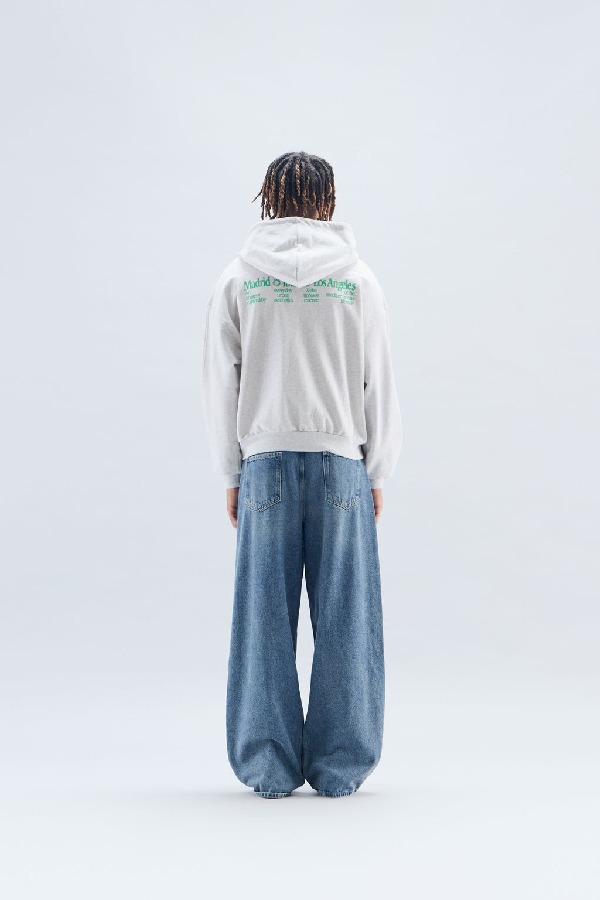 Hoodies Scuffers Gallery Zipped Grises | 25098DWIQ