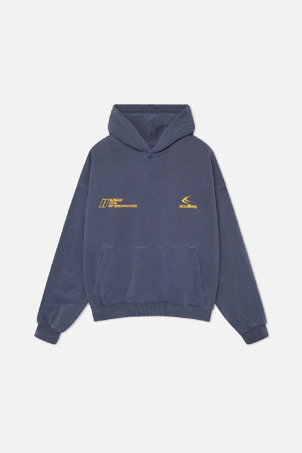 Hoodies Scuffers Globally Azul Marino | 65079DEUZ