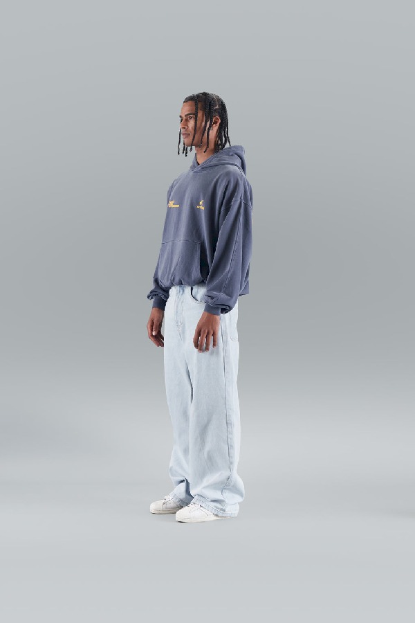Hoodies Scuffers Globally Azul Marino | 65079DEUZ