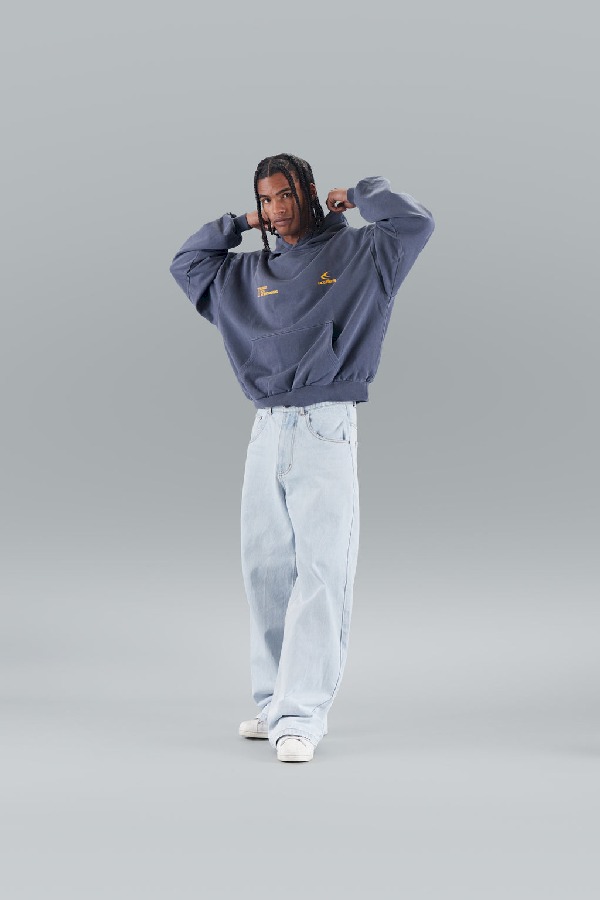 Hoodies Scuffers Globally Azul Marino | 65079DEUZ