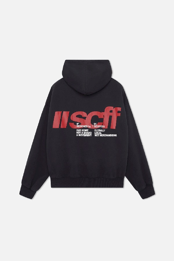 Hoodies Scuffers Globally Negros | 89367BTMN
