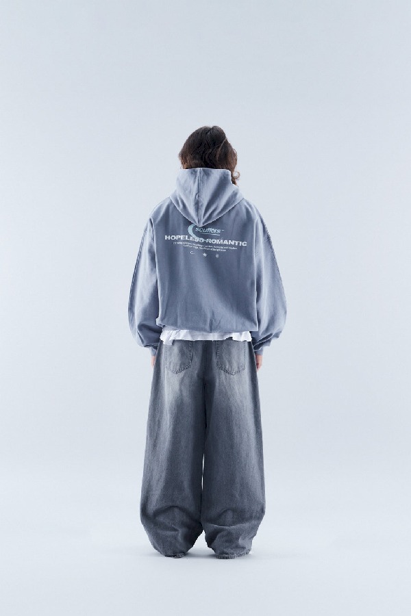 Hoodies Scuffers Hopeless Romantic Azules | 70596HZCX