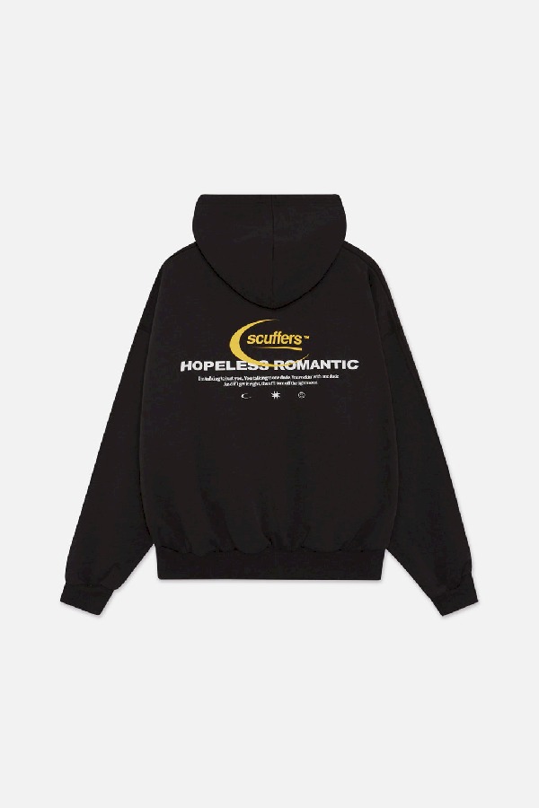 Hoodies Scuffers Hopeless Romantic Negros | 50761UNPC