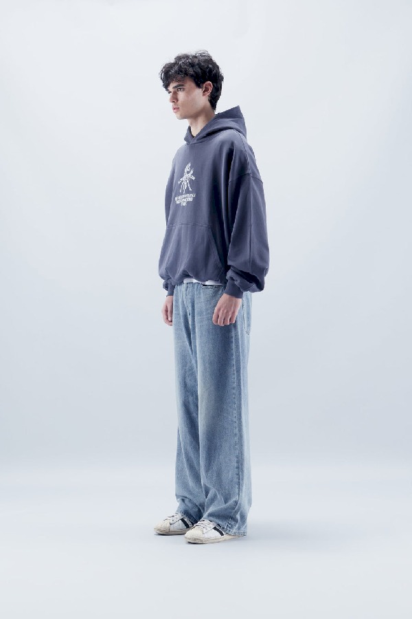Hoodies Scuffers Horse Azul Marino | 29514WLUO