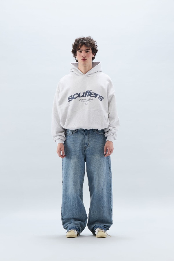 Hoodies Scuffers Iconic Grises Claro | 40256OJYW