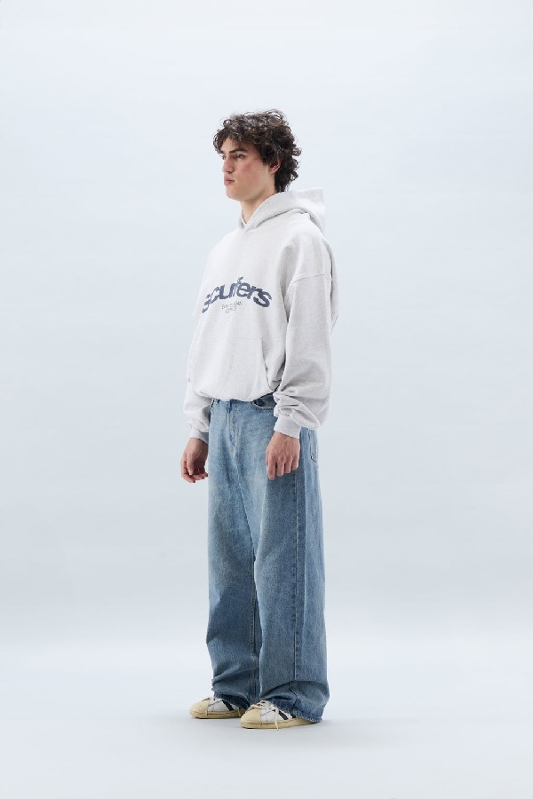 Hoodies Scuffers Iconic Grises Claro | 40256OJYW