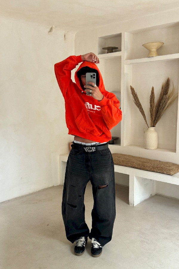 Hoodies Scuffers Iconic Rojos | 52031WRAH
