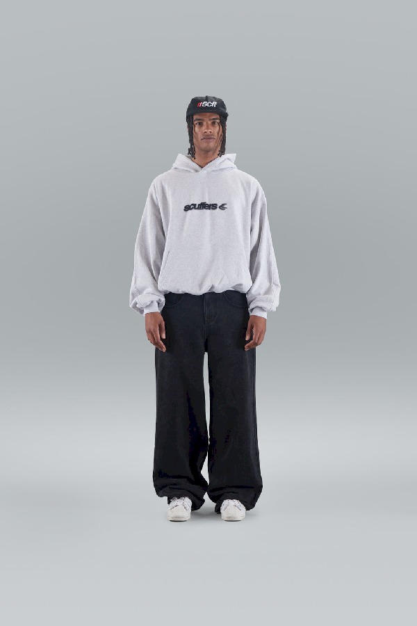 Hoodies Scuffers Merchan Grises Claro | 82304VLOK