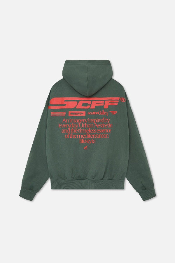 Hoodies Scuffers Motor Studios Verdes | 45312RALX
