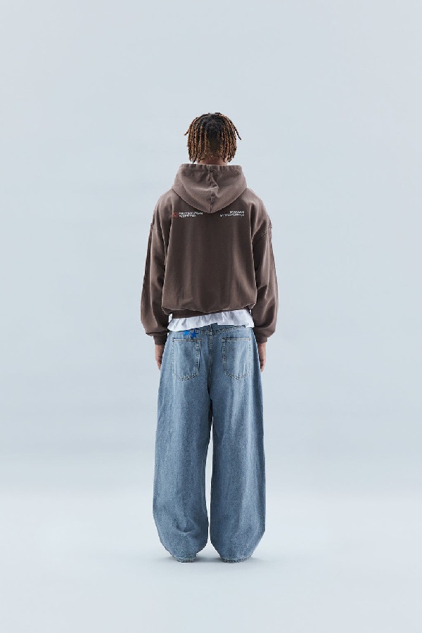 Hoodies Scuffers Outline Zipped Hoodie Chocolate | 60578MZCG