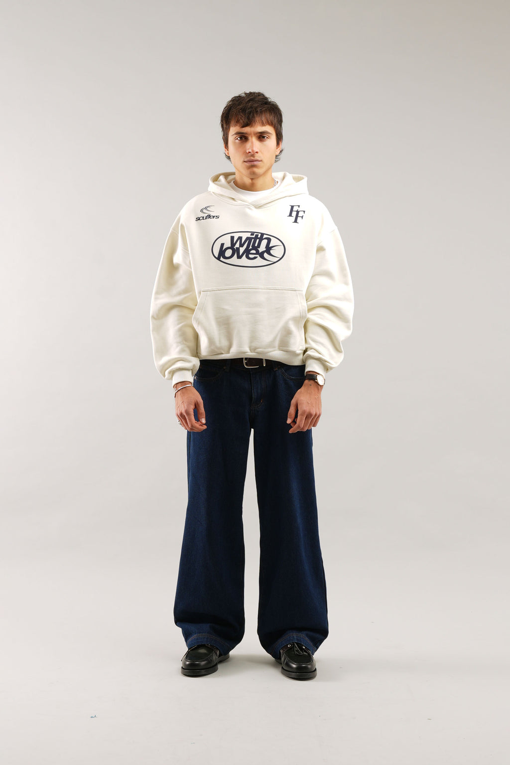 Hoodies Scuffers Paris Hoodie Ecru | 39867GABX
