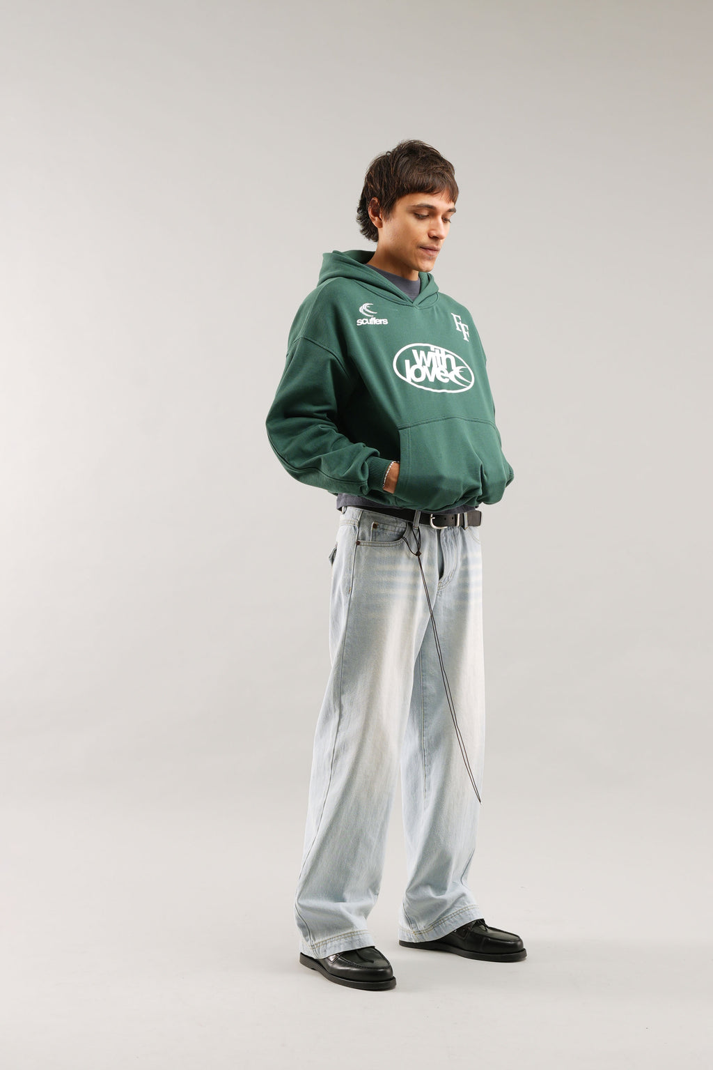 Hoodies Scuffers Paris Hoodie Verdes | 37205RNFL