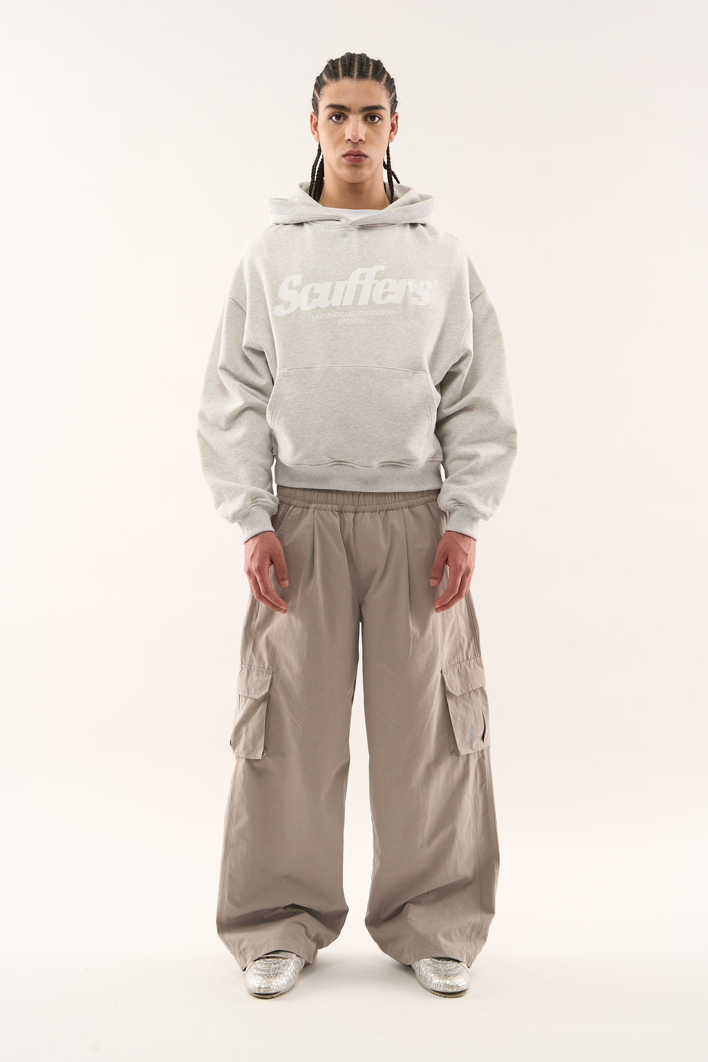 Hoodies Scuffers Pop Hoodie Grises Claro | 18590NPQM