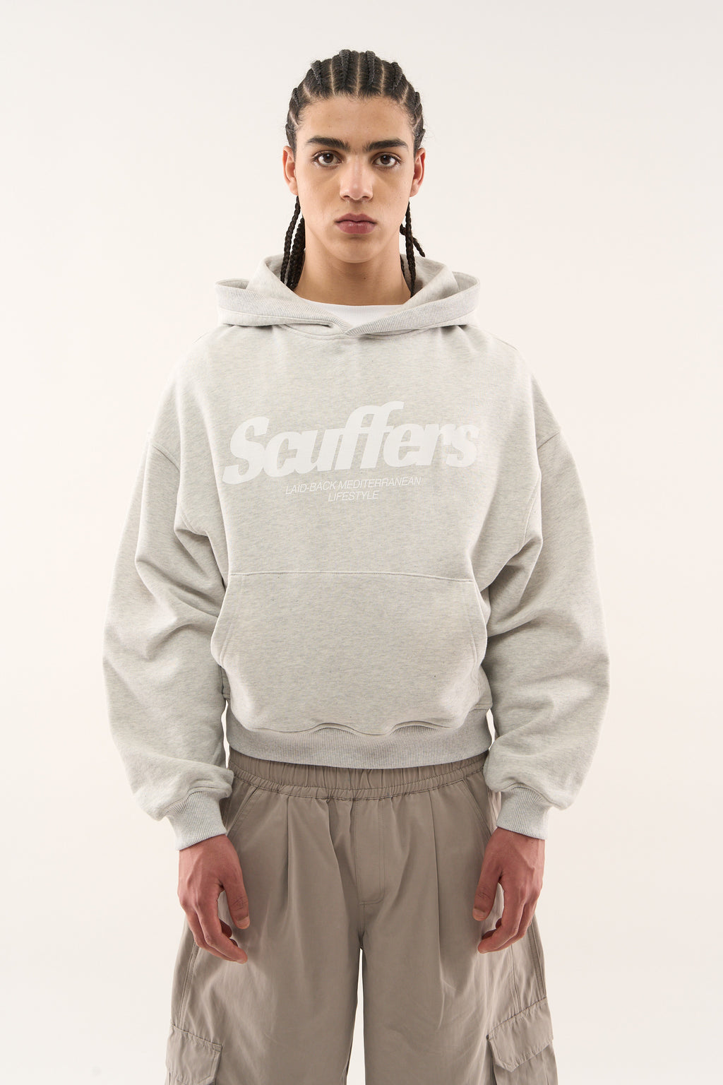 Hoodies Scuffers Pop Hoodie Grises Claro | 18590NPQM