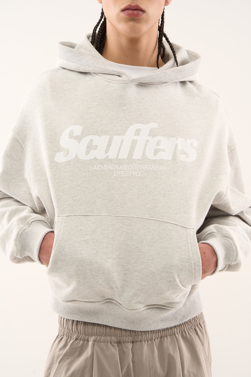 Hoodies Scuffers Pop Hoodie Grises Claro | 18590NPQM