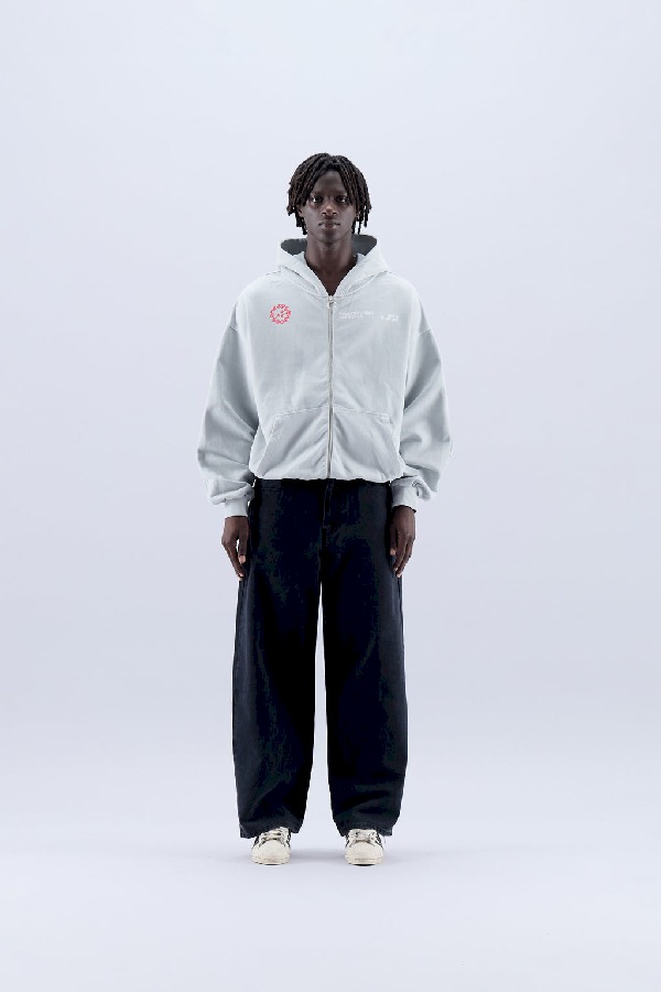 Hoodies Scuffers S66S Zipped Grises | 56732TLJR