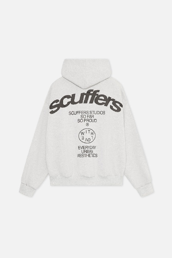 Hoodies Scuffers SSS Grises Claro | 61785PBZU