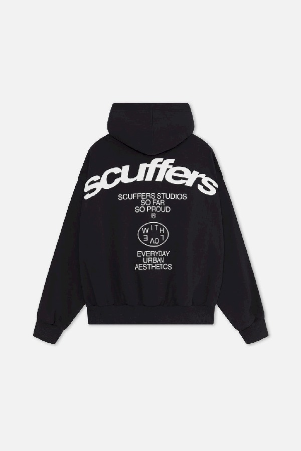 Hoodies Scuffers SSS Grises Oscuro | 56927AELB