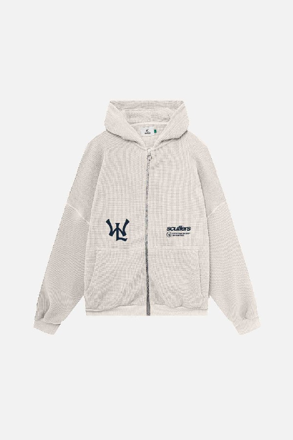 Hoodies Scuffers SSS Lover Zipped Ecru | 64930VDJF