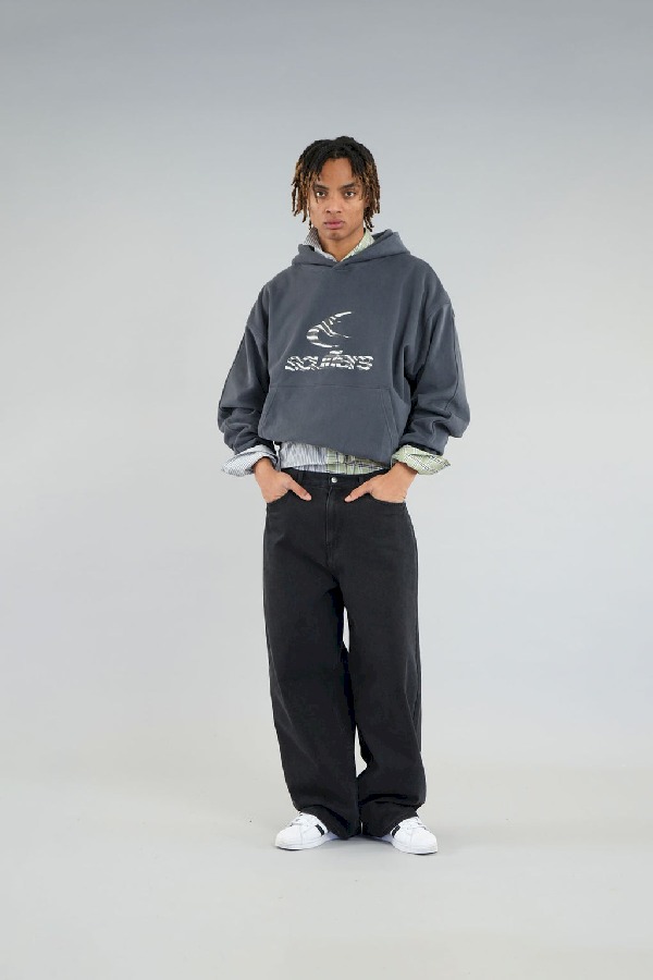 Hoodies Scuffers Safari Negros | 87431GIEK