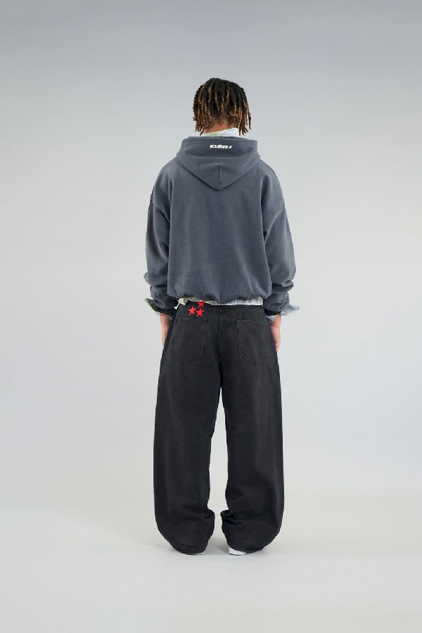 Hoodies Scuffers Safari Negros | 87431GIEK