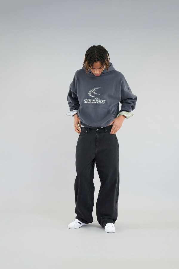 Hoodies Scuffers Safari Negros | 87431GIEK