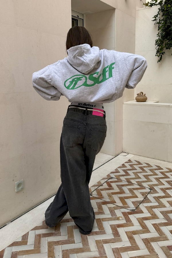 Hoodies Scuffers Scff HD Grises Claro | 93465NJTG