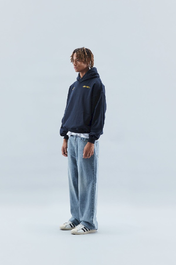 Hoodies Scuffers Sign Azul Marino Azules | 19042KUSD