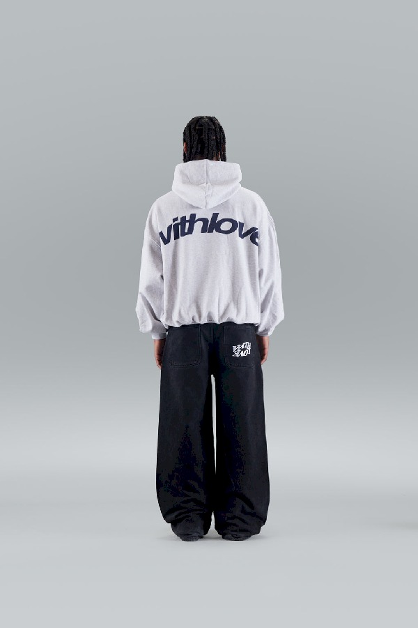 Hoodies Scuffers Sign Grises Claro | 39814LFHE