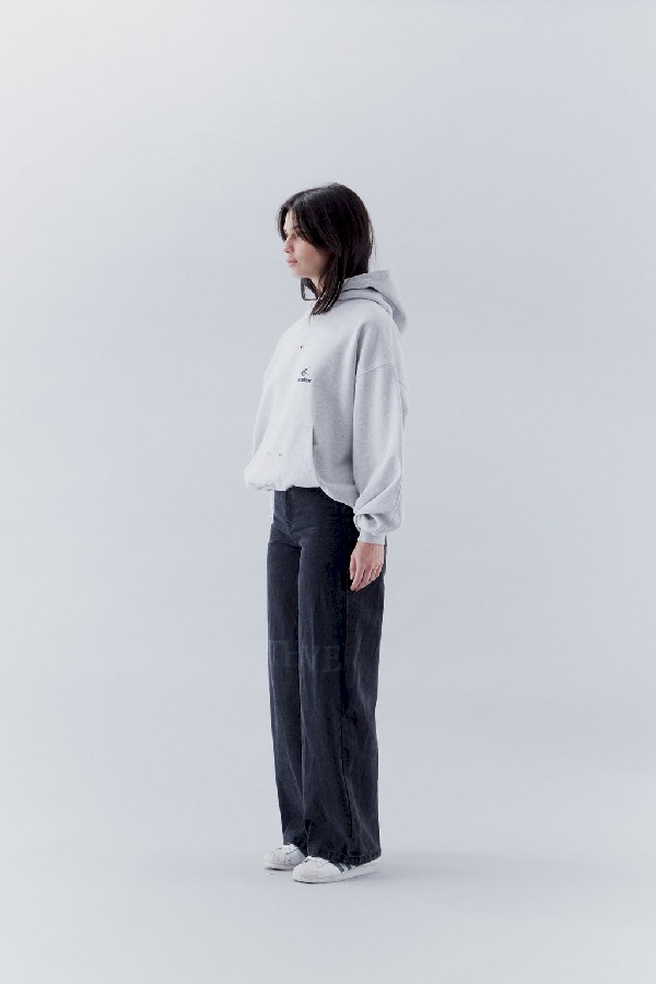 Hoodies Scuffers Stained Grises Claro | 49072ZJSI