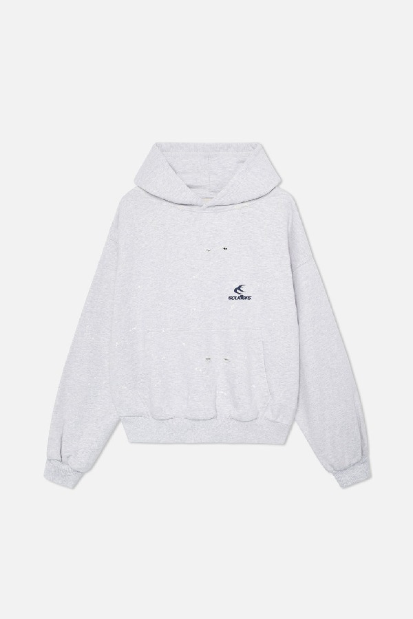 Hoodies Scuffers Stained Grises Claro | 49072ZJSI