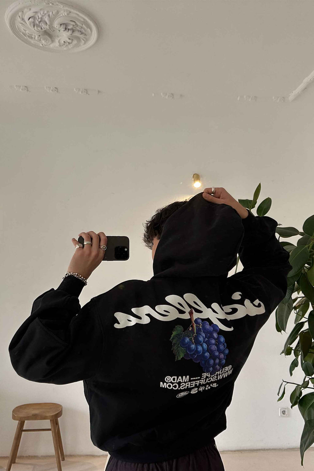 Hoodies Scuffers Tropical Hoodie Negros | 29405DCGV