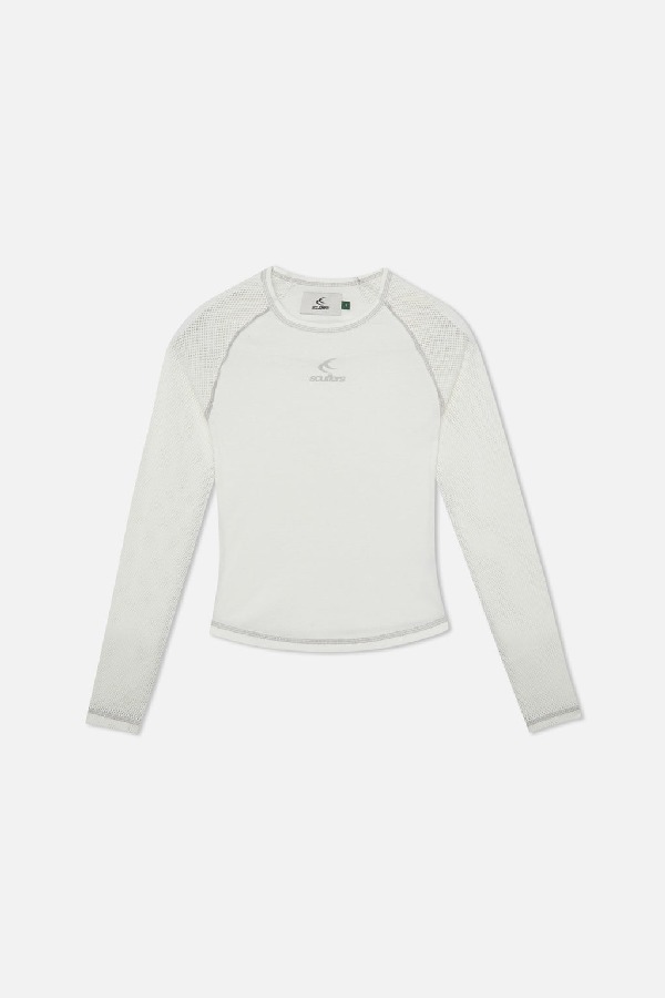 Long sleeve Scuffers Caravan Longsleeve Ecru | 97061WXJR