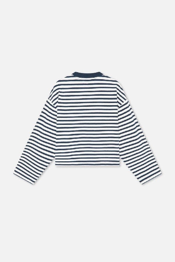 Long sleeve Scuffers Emblem Striped Longsleeve Azul Marino | 41087VICN