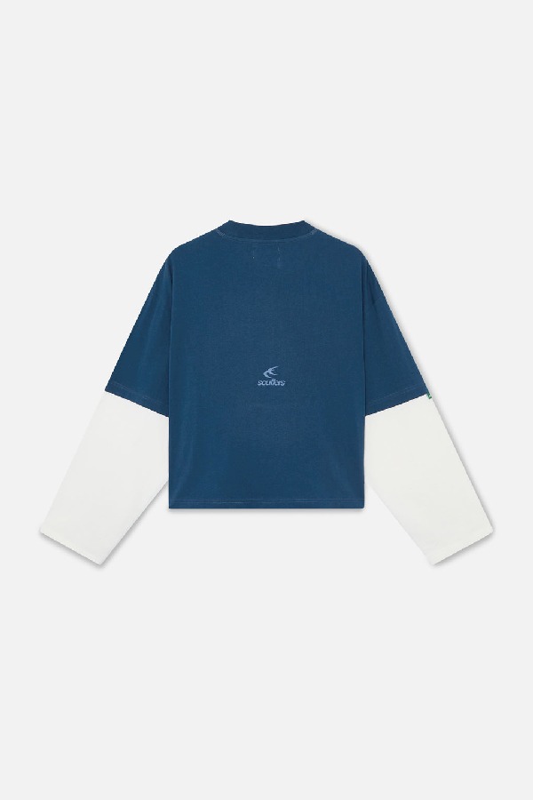 Long sleeve Scuffers Kurtis Longsleeve Azul Marino | 67932FQIZ