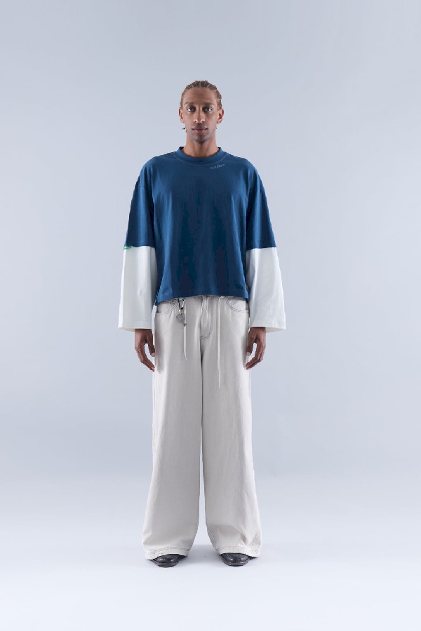 Long sleeve Scuffers Kurtis Longsleeve Azul Marino | 67932FQIZ